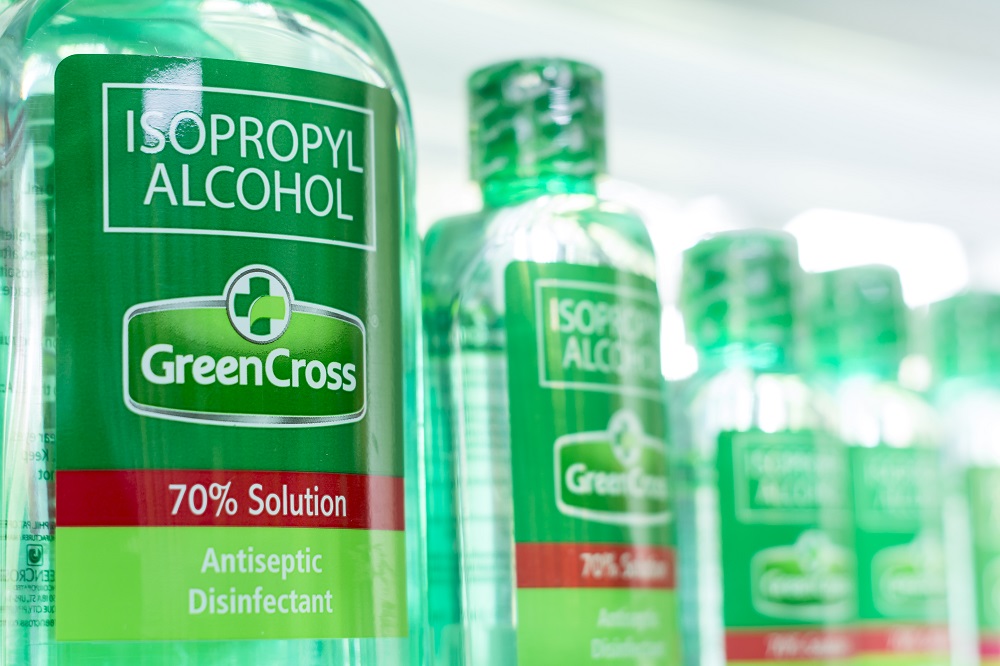70 percent isopropyl alcohol